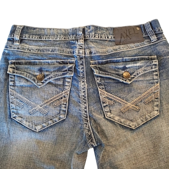 TK Axel Other - TK Axel Men's Weston Vintage Boot Jeans Flap Pockets Denim Distressed 34x29